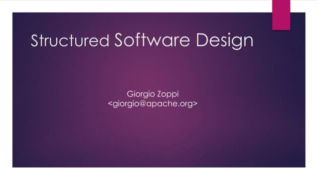 Structured Software Design