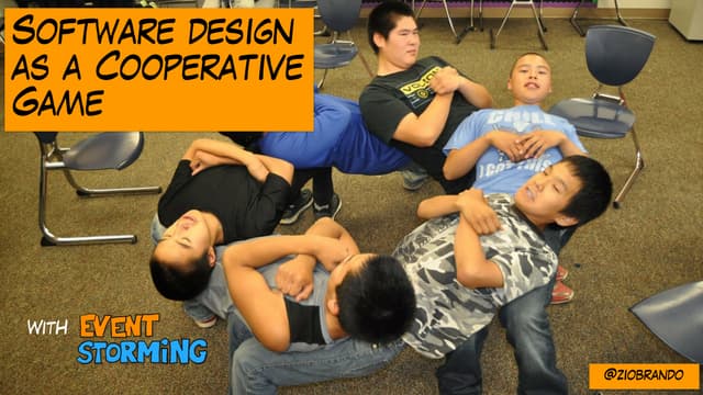Software design as a cooperative game with EventStorming
