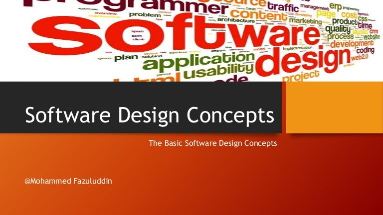 Software Design Concepts