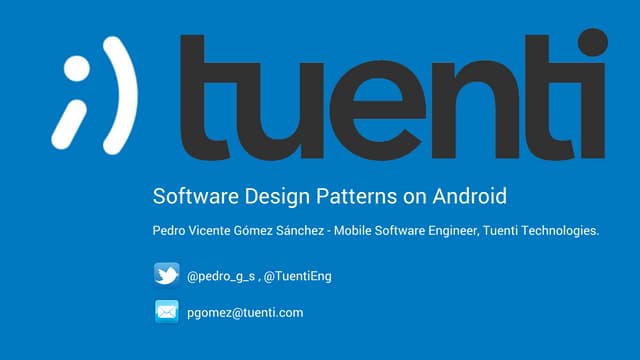 Software Design patterns on Android English