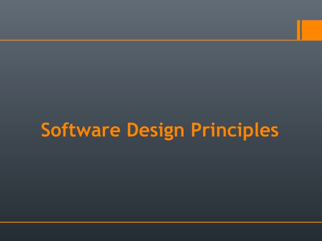 Software design principles