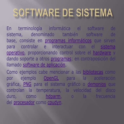 Software avanzado para el procesamiento de información | PPTX