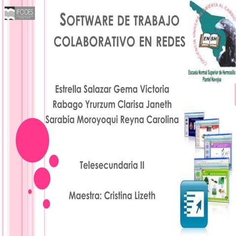 Software de trabajo colaborativo en redes