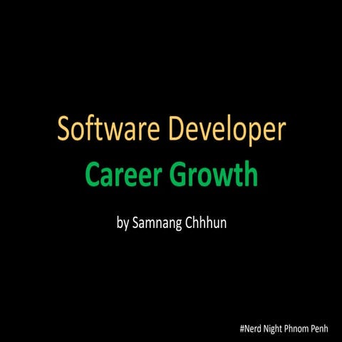 Software developer career growth