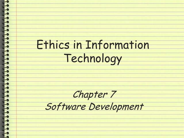 Software development