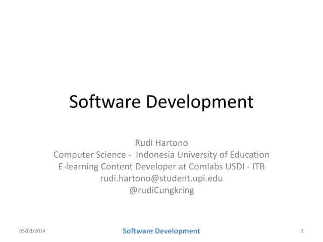 Software development