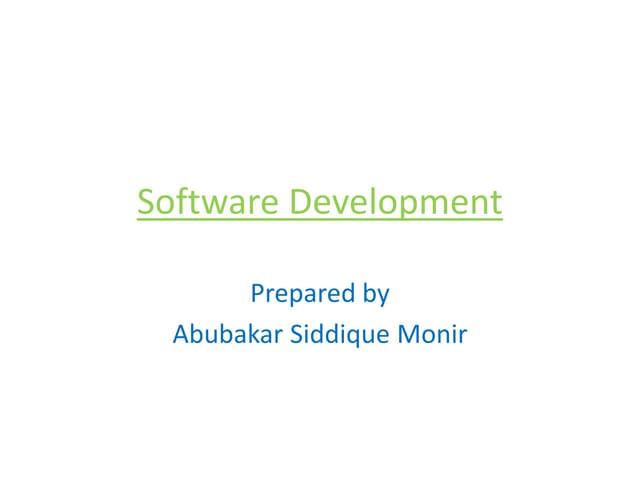 Software development