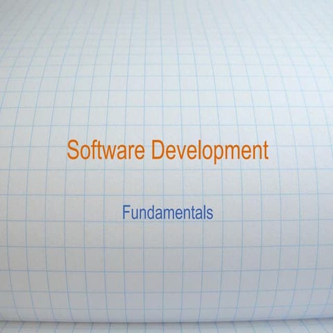 Software Development Fundamentals | PPT