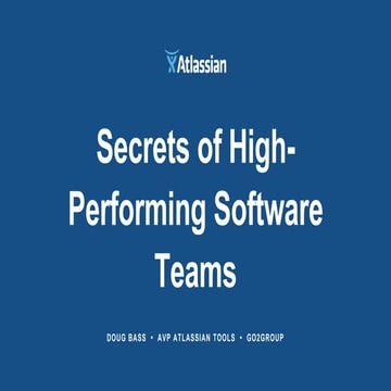 Go2Group_secrets of high-performing software teams_EAD event_san jose_Doug Bass