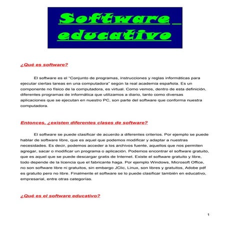 Software educativo
