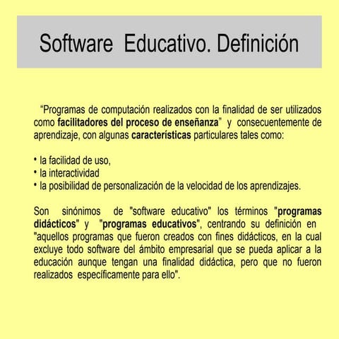 Software educativo
