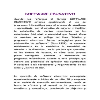 Software educativo