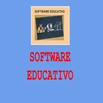 Software Educativo. Presentaciones 