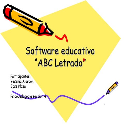 Software educativo abc letrado | PPT
