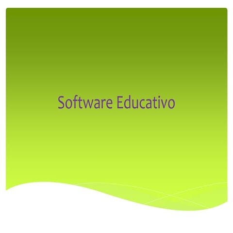Software educativo y plataforma educativa