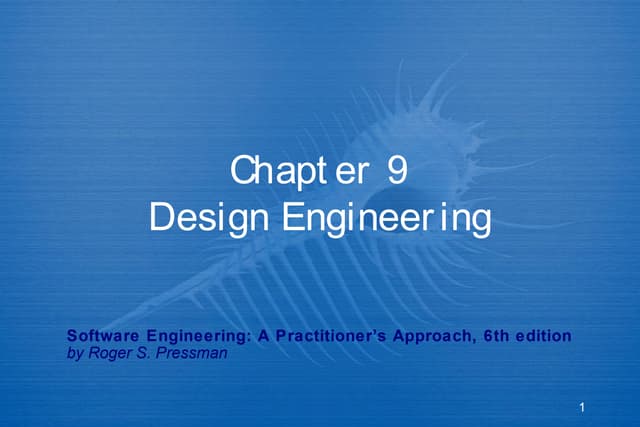 Software engg. pressman_ch-9