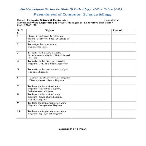 Softwareenggineering lab manual