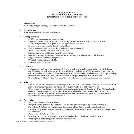 Softwareengineer Bladel