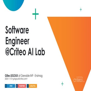 Tech Job Conference: Software Engineer @Criteo