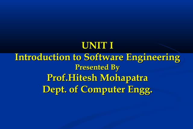 Software engineering
