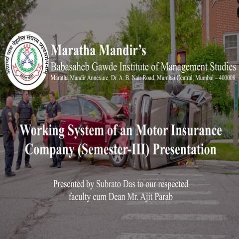 Insurance management system project PPT. | PPTX