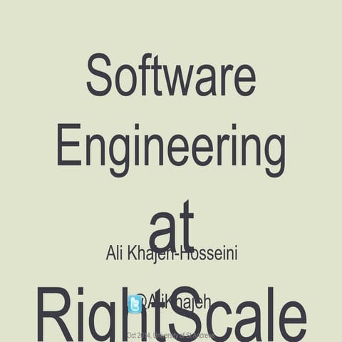 Software Engineering at RightScale