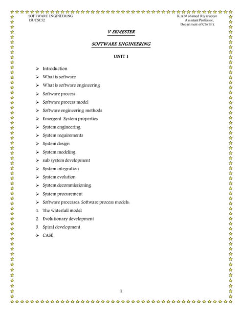 Software engineering 