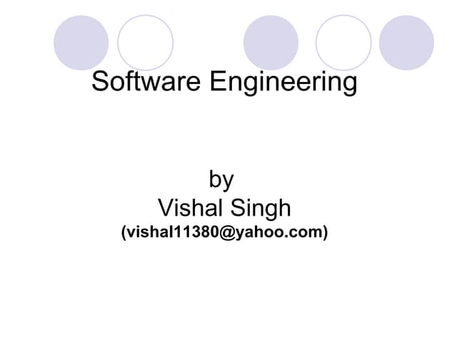 Software engineering introduction