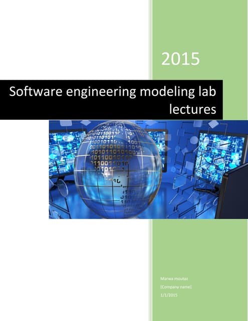 Software engineering modeling lab lectures