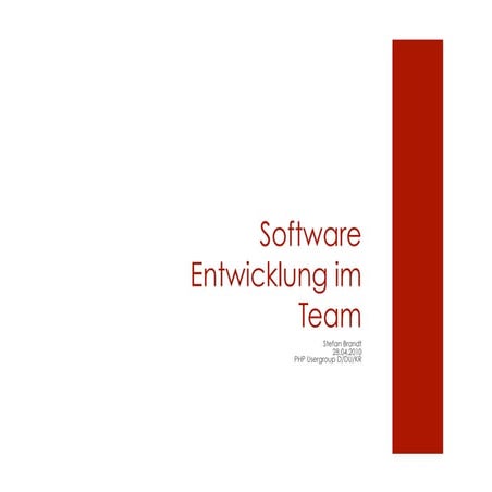 Software Entwicklung im Team