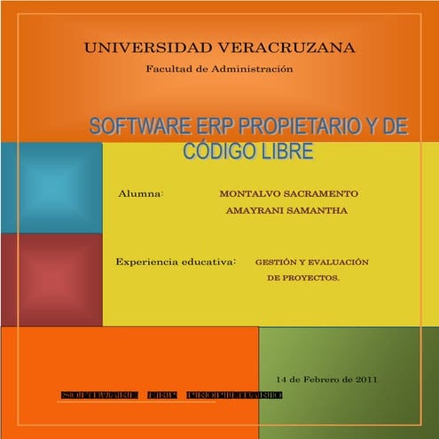 Software erp libres y propietarios