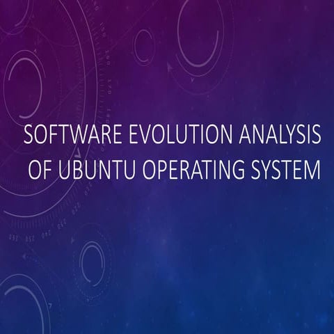 Software evolution analysis of ubuntu operating system