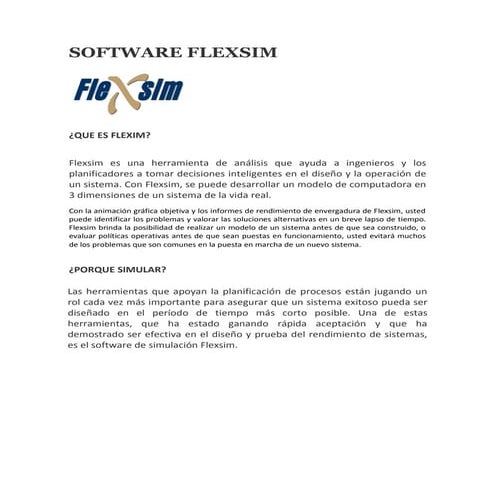 Manual en Español De Software Flexsim | PDF