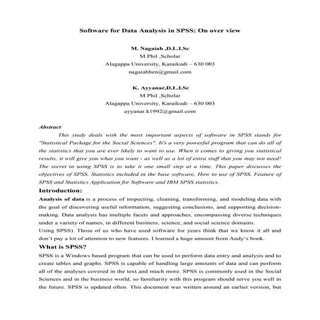 SoftwareforDataAnalysisinSPSSOnoverview1.docx