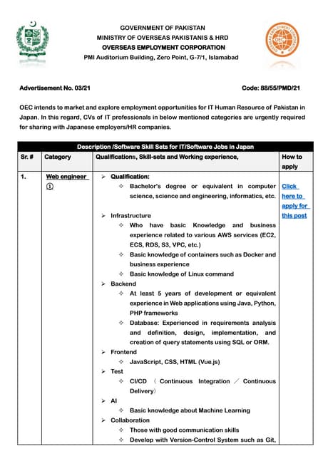 Software job opportunities web advertisement-japan_03_2021_0 | PDF