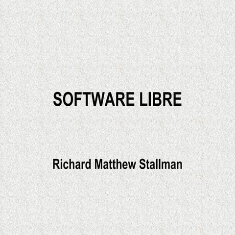 Software libre | PPTX