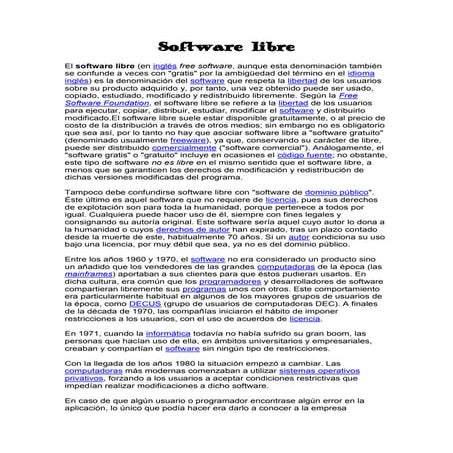 Software libre
