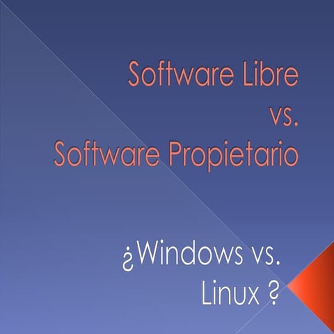 Diferencias entre el software libre y software privativo | PDF