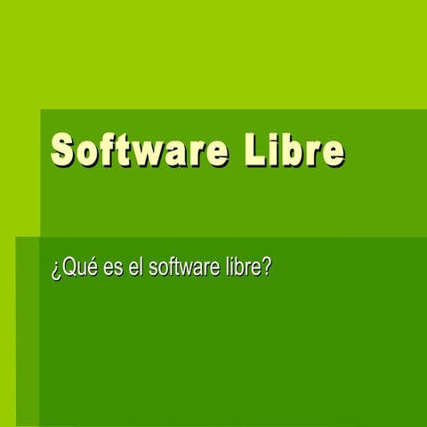 Software libre | PPTX