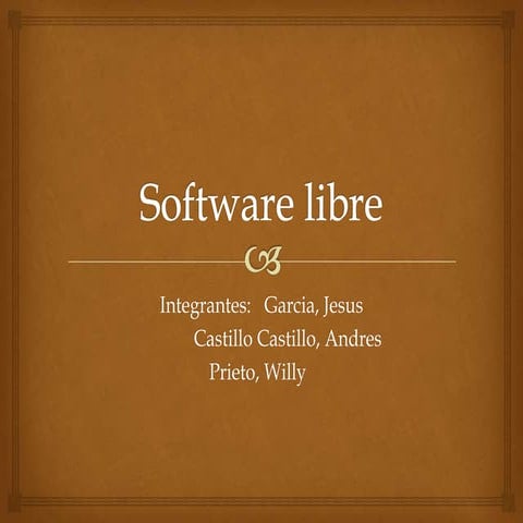 SOFTWARE LIBRE Y COMERCIAL CLASIFICACIÓN DEL SOFTWARE | PPTX