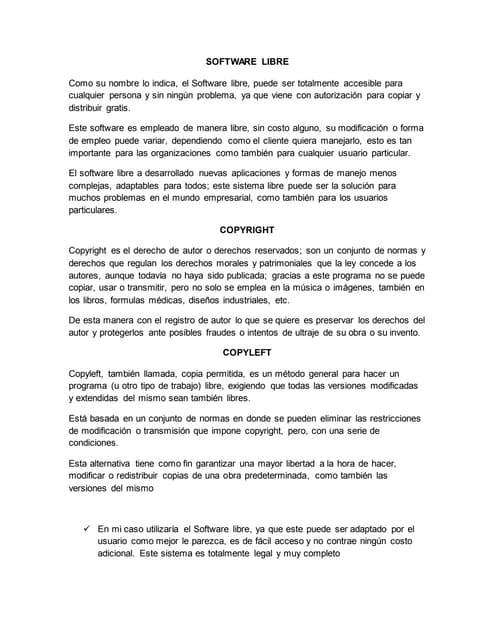 Software libre