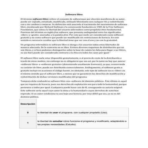 Software libre