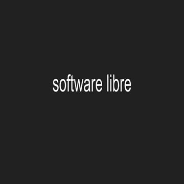 Software libre