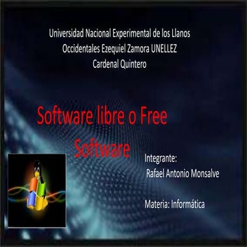 Software libre o free software