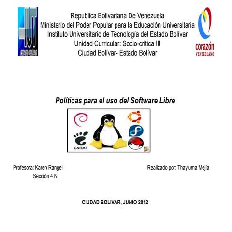 Diferencias entre el software libre y software privativo | PDF