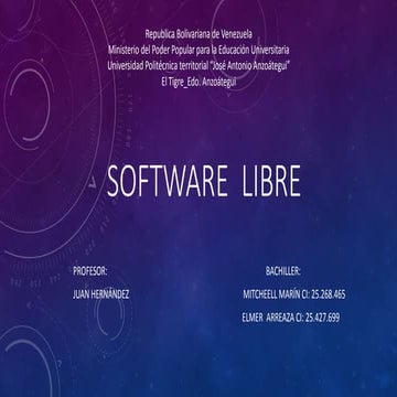Características del software libre y su importancia en | PPTX