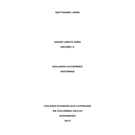 Software libre angie niño