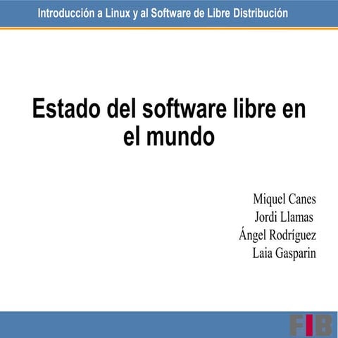 Software Libre en el Mundo