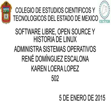 Software libre, open source y historia de linux