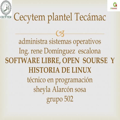 Software libre, open  sourse  y historia de linux